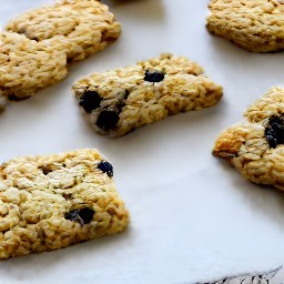 the cookies cut into rectangular bars.