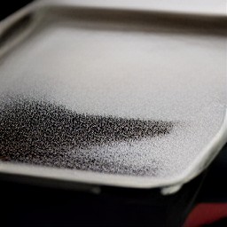 the baking sheet coated in a thin layer of cooking spray.