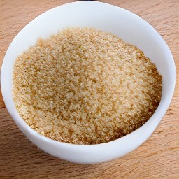 a bowl containing a mixture of brown sugar, ground cinnamon, and butter.