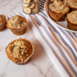 

Banana streusel is a delicious and nuts-free, soy-free snack made with all purpose flour, bananas, granulated sugar, eggs and brown sugar - perfect for tarts or cakes & cookies.