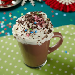

This delicious hot drink is gluten-free, eggs-free, soy-free and made from a creamy cocoa mix with the added decadence of chocolate peanut butter.