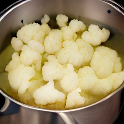boiled cauliflower.