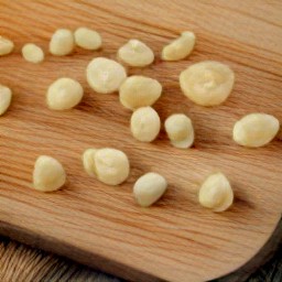 chopped macadamia nuts.