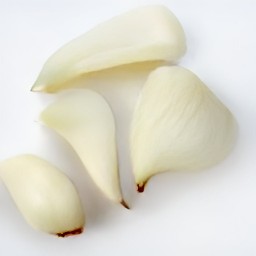 peeled garlic.