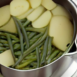 a veggie mix that has been cooked for 5 minutes.
