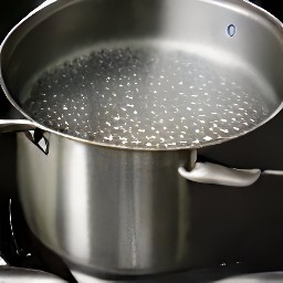 the water heated for 3 minutes.