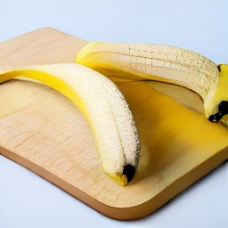 a peeled banana.