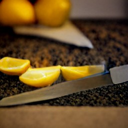 lemon wedges.