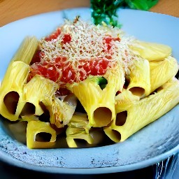a lemon and cheese cream pasta.