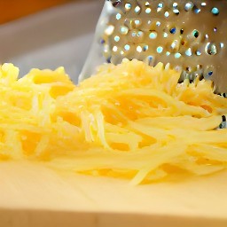 grated cheddar cheese.