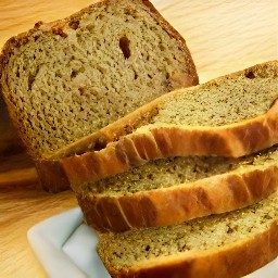 a loaf of bread that has been cut into slices.