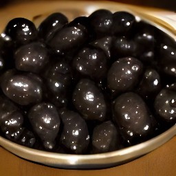 a can of black olives.