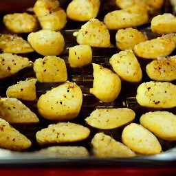 the oven turned on to low heat and the food will cook for 40 more minutes.