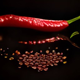 the chili peppers have had their seeds removed.