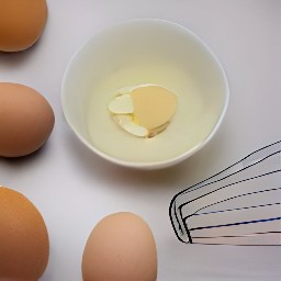 a bowl of eggs that have been cracked, with vegetable oil, whole milk and vanilla extract added to them. the eggs have been whisked for 4 minutes using a whisk.