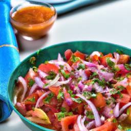 

Pico de gallo is a delicious, vegan and gluten-free Mexican salad made of fresh tomatoes - free from eggs, nuts, soy and lactose.
