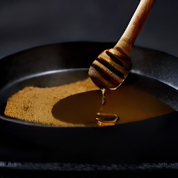a mixture of honey, chipotle powder, and ground cinnamon.