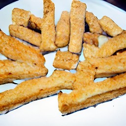 the contents of the pan are transferred to a serving plate.