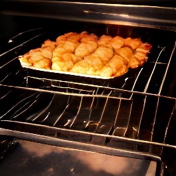 the casserole dish baked in a hot oven for 50 minutes.