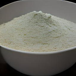 a dry mixture of all-purpose flour and baking powder.