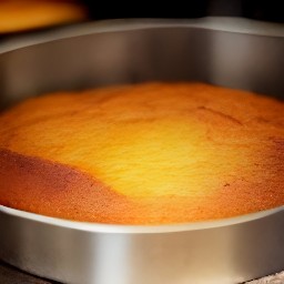 the cake baked for 30 minutes and then removed from the oven.