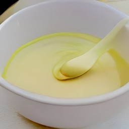 a bowl of melted butter.