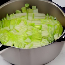 a creamy mixture of leeks and butter.