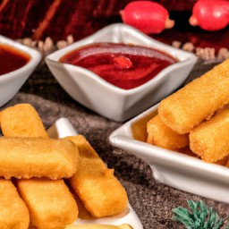 

Crispy Italian fried cheese sticks made with all purpose flour, breadcrumbs, eggs and mozzarella cheese are a delicious nuts-free and soy-free snacks or side dish perfect for any appetizer platter.