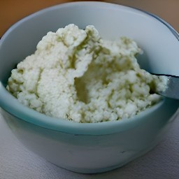 a ricotta cheese mixture.