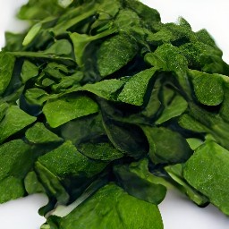 chopped spinach.