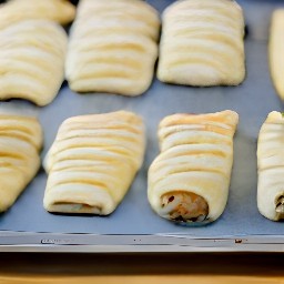 baked floury rolls.