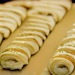 puff pastry strips.
