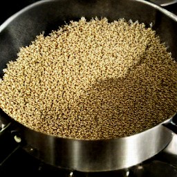 a cooked quinoa.