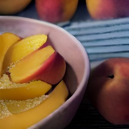 a peach mixture.