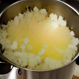 a smooth cauliflower and chestnut soup.