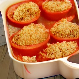 baked tomatoes.