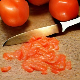 chopped tomato pulp.
