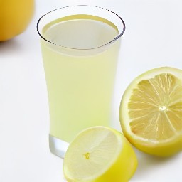 the lemon juice comes out of the squeezer.
