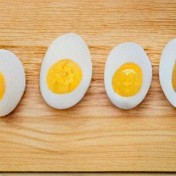 the eggs are cut into slices.