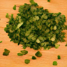 chopped cilantro.