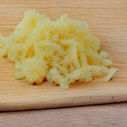 grated ginger.