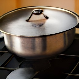the soup cooked for 10 minutes.