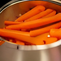 a bowl of mixed carrots that are marinated.