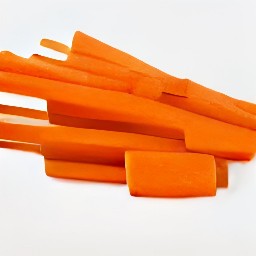 the carrots are cut into 2-inch slices crosswise.
