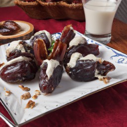 
A delicious and healthy snack, these pitted dates stuffed with cream cheese and pecans are eggs-free, gluten-free, soy-free and require no cooking.