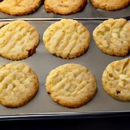 the cookie sheet in the oven for 8 minutes.