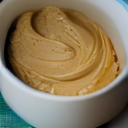 the output is a peanut butter dough.