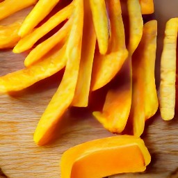 a pile of sweet potato fries.