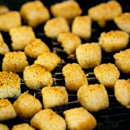 croutons that are golden in color.
