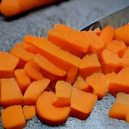 a chopped and sliced mix of potatoes, leeks, celery sticks, carrots, and portobello mushrooms.